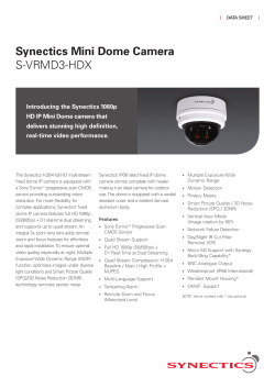 Synectics Mini Dome Camera S-VRMD3-HDX