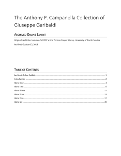 The Anthony P. Campanella Collection of Giuseppe Garibaldi