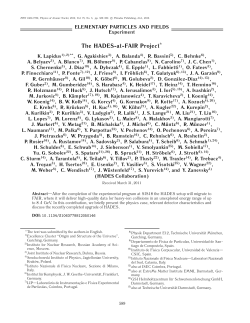 The HADES-at-FAIR project | SpringerLink