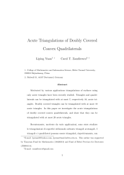 Acute Triangulations of Doubly Covered Convex Quadrilaterals