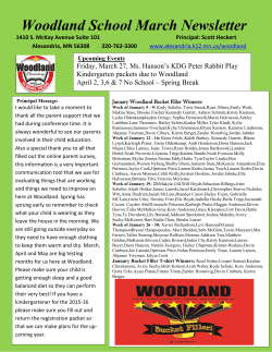 Woodland School March Newsletter