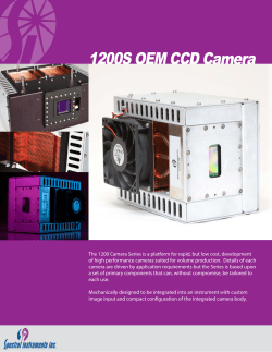 1200S OEM CCD Camera - Spectral Instruments