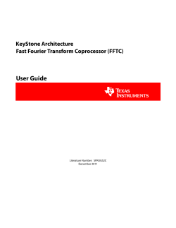 Fast Fourier Transform Coprocessor (FFTC) for
