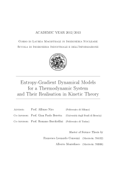 Entropy-Gradient Dynamical Models for a
