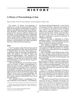 A History of Neuroradiology in Italy