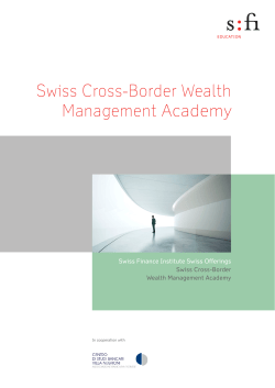 Swiss Cross-Border Wealth Management Academy