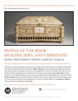 people of the book: muslims, jews, and christians
