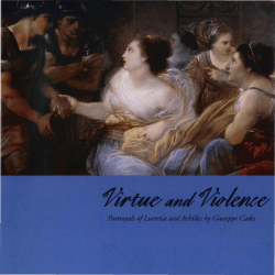 Virtue and Violence: Portrayal of Lucretia and Achilles by Giuseppe
