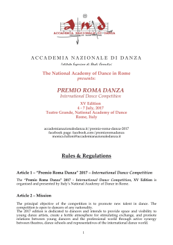 PREMIO ROMA DANZA International Dance Competition