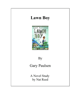 Lawn Boy - Reed Novel Studies