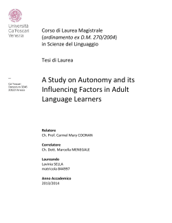 A Study on Autonomy and its Influencing Factors in