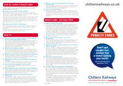Chiltern Penalty Fares