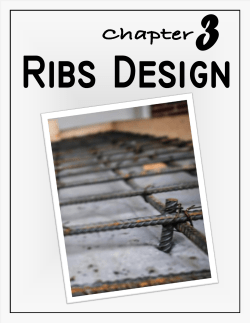 3.3 Design of one–way ribbed slab