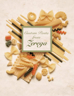 Custom Pasta from Zerega