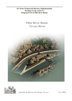 The Tevere River basin is located in central Italy and belongs to