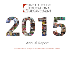 Annual Report - Institute for Educational Advancement