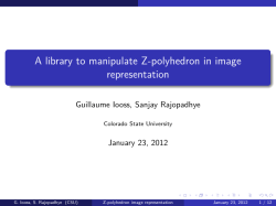 A library to manipulate Z-polyhedron in image representation
