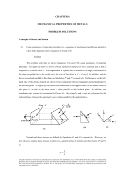 chapter 6 mechanical properties of metals problem solutions