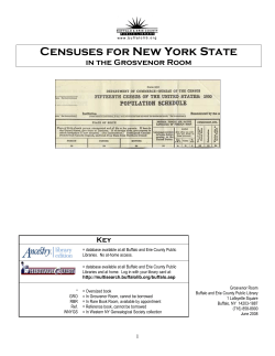 Censuses for NY State