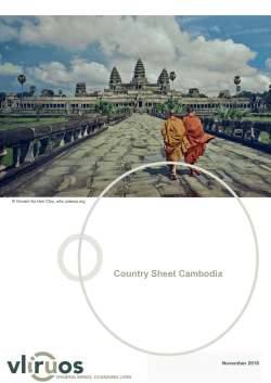 Cambodia Country Sheet - VLIR-UOS