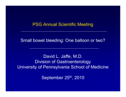One balloon or two? - Pennsylvania Society of Gastroenterology