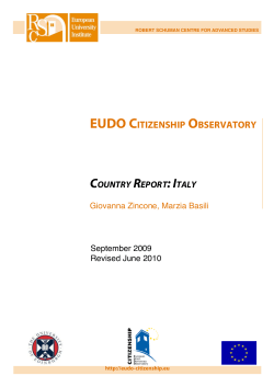 eudo citizenship observatory - European University Institute