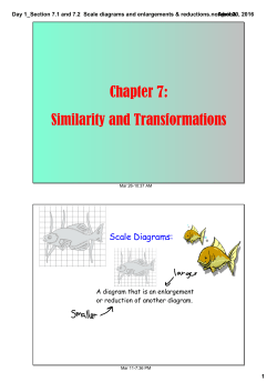 Day 1_Section 7.1 and 7.2 Scale diagrams and enlargements