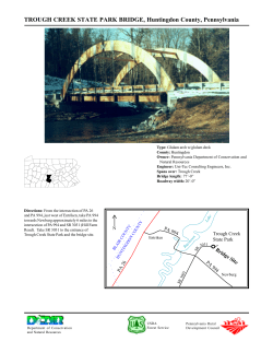 Trough Creek State Park Bridge, Huntingdon County, Pennsylvania