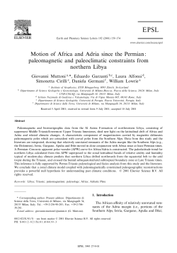 Motion of Africa and Adria since the Permian: paleomagnetic