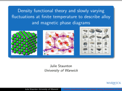 Density functional theory and slowly varying fluctuations at finite