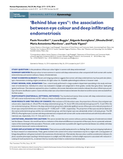 `Behind blue eyes`†: the association between eye colour and deep