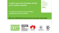 A report card on the N -fixation of field pea in southern Australia