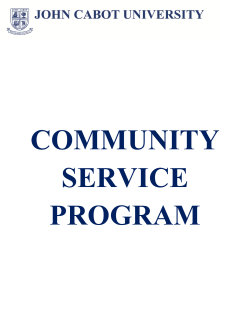 Community Service Program