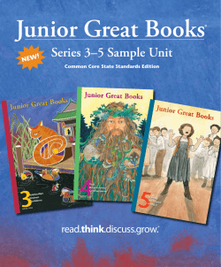 Series 3–5 Sample Unit - Great Books Store - The Great Books