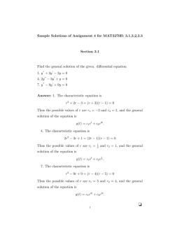 Sample Solutions of Assignment 4 for MAT3270B: 3.1,3.2,3.3