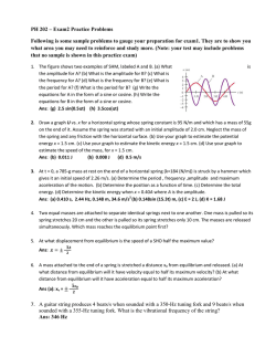 PH 202 – Exam2 Practice Problems Following is some sample