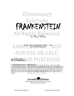 Frankenstein - Secondary Solutions