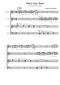 Dulcis Virgo Maria (choir a cappella sample)! - Sergey Khvoshchinsky