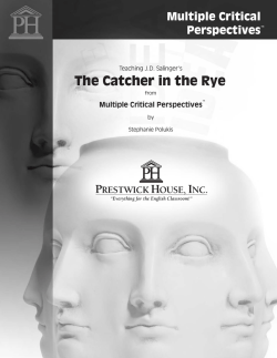 The Catcher in the Rye - Multiple Critical Perspective Sample PDF
