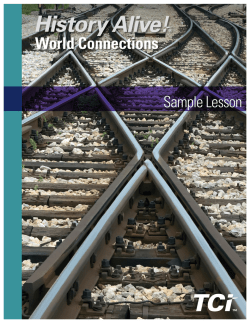 History Alive! World Connections | Sample Chapter | Social - TCI