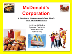 McDonalds Final PowerPoint