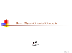 Basic Object-Oriented Concepts