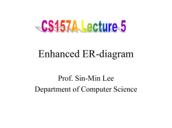 Enhanced ER-diagram - Department of Computer Science