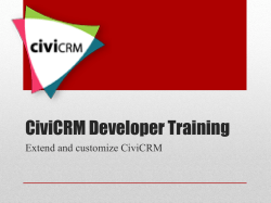 CiviCRM Developer Training
