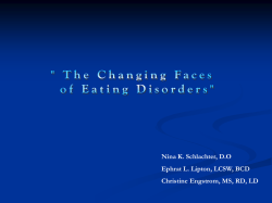 The Changing Faces of Eating Disorders