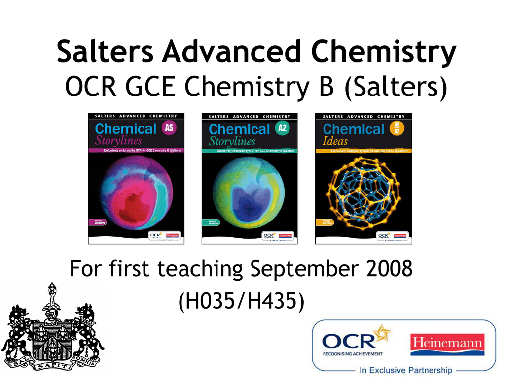 Advanced chemistry. Salters.