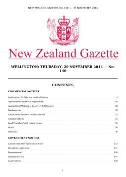 PDF (908 KB) - New Zealand Gazette