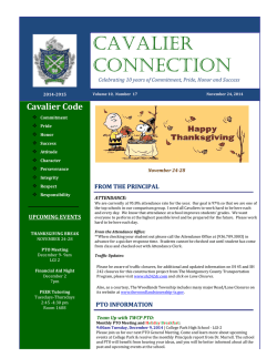 Cavalier Connection - The Woodlands College Park High School