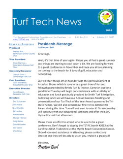 Read TETAC's 2014 Fall Newsletter HERE - Tetac.org