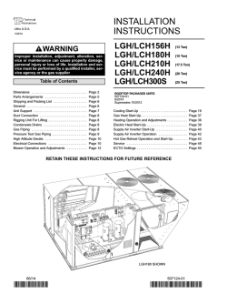 Lennox LGH-156 & 240 IOM.pdf - circlermechanical.com